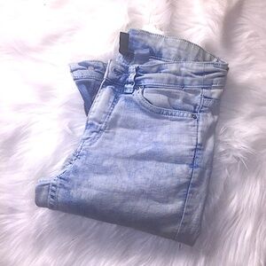 Acid Wash High Waist Skinny Jeans